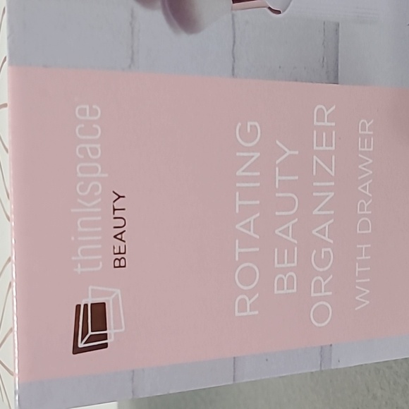 THINKSPACE BEAUTY Rotating Beauty Organizer with Drawer NEW IN BOX - Picture 3 of 8